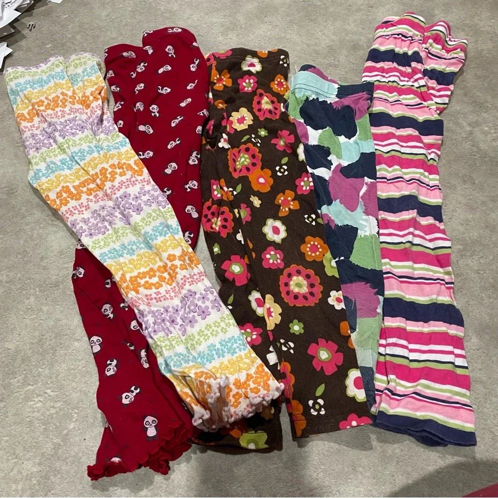 Gymboree / crazy8 leggings bundle sz 5